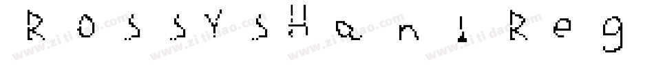 RossysHand Regular字体转换